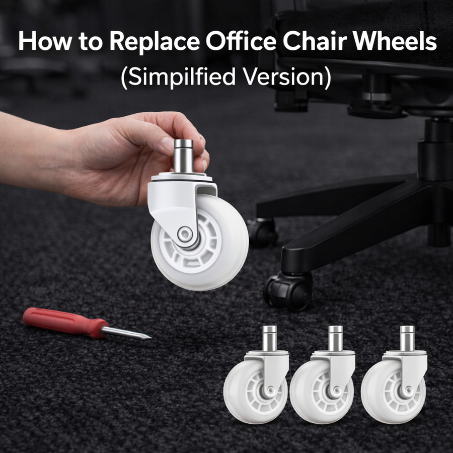 How to Replace Office Chair Wheels (Simplified Version)