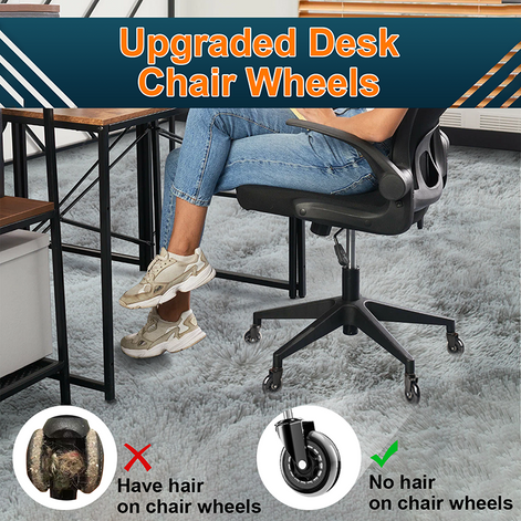 RidRed Office Chair Wheels-Replacement Rubber Wheels-Universal Fit 3 Inch Casters