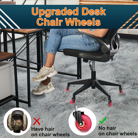 RidRed Gaming Rubber Wheels - Heavy-Duty Office Chair Wheels-Universal Fit 3 Inch Chair Casters