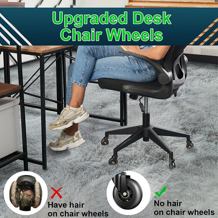 RidRed Office Chair Wheels-Universal Fit 3 Inch Computer Gaming Desk Caster Wheels
