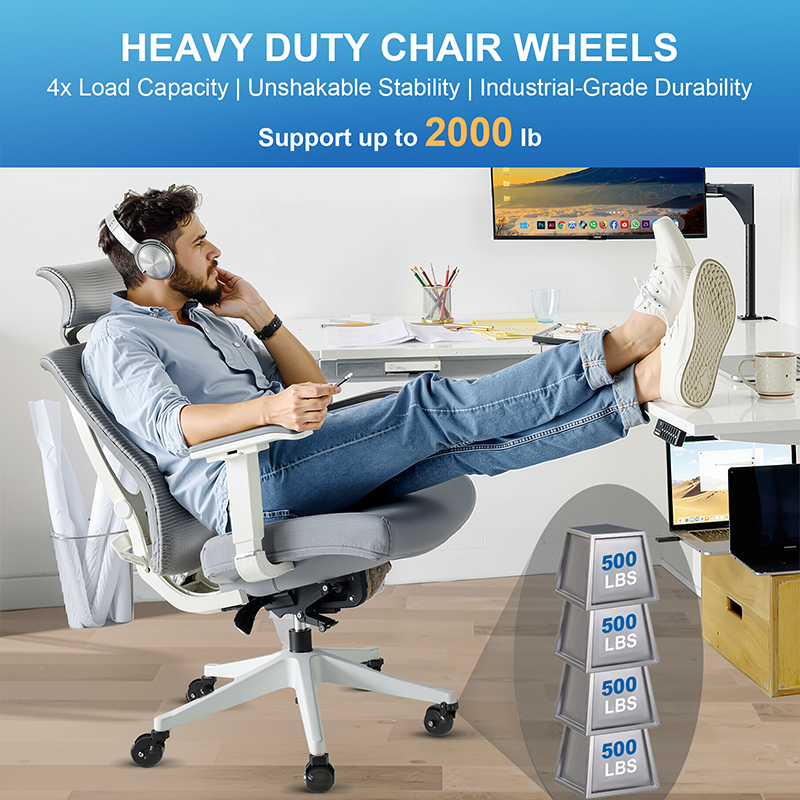 RidRed Office Chair Wheels-Heavy Duty 2 Inch for Carpet Hardwood Floors