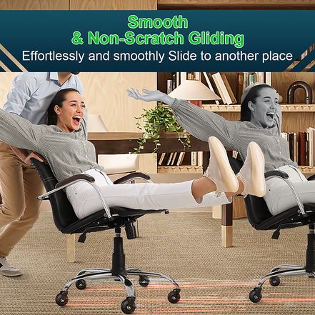 RidRed Office Chair Wheels-Universal Fit 3 Inch Computer Gaming Desk Caster Wheels