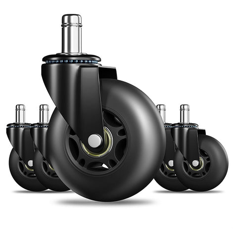 RidRed Office Chair Wheels-Universal Fit 3 Inch Computer Gaming Desk Caster Wheels