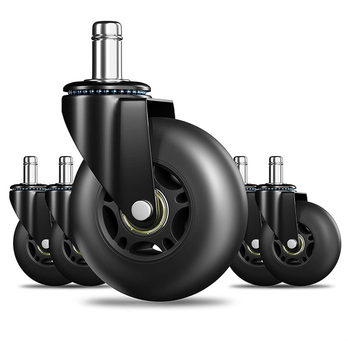 RidRed Office Chair Wheels-Universal Fit 3 Inch Computer Gaming Desk Caster Wheels