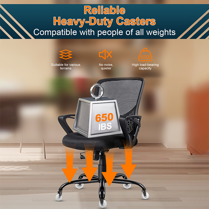 RidRed Gaming Chair Wheels - Heavy Duty Office Chair Wheels-Universal Fit 3 Inch Chair Casters