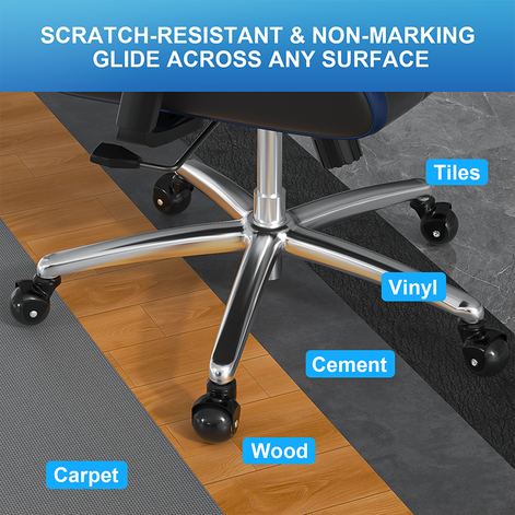 RidRed Office Chair Wheels-Heavy Duty 2 Inch for Carpet Hardwood Floors