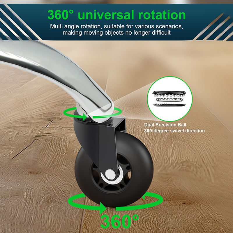 RidRed Office Chair Wheels-Universal Fit 3 Inch Computer Gaming Desk Caster Wheels